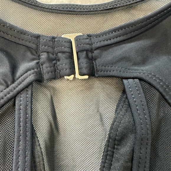 Temp Me Elegant Black One-Piece Swimsuit with Mesh Insert - Picture 12 of 15